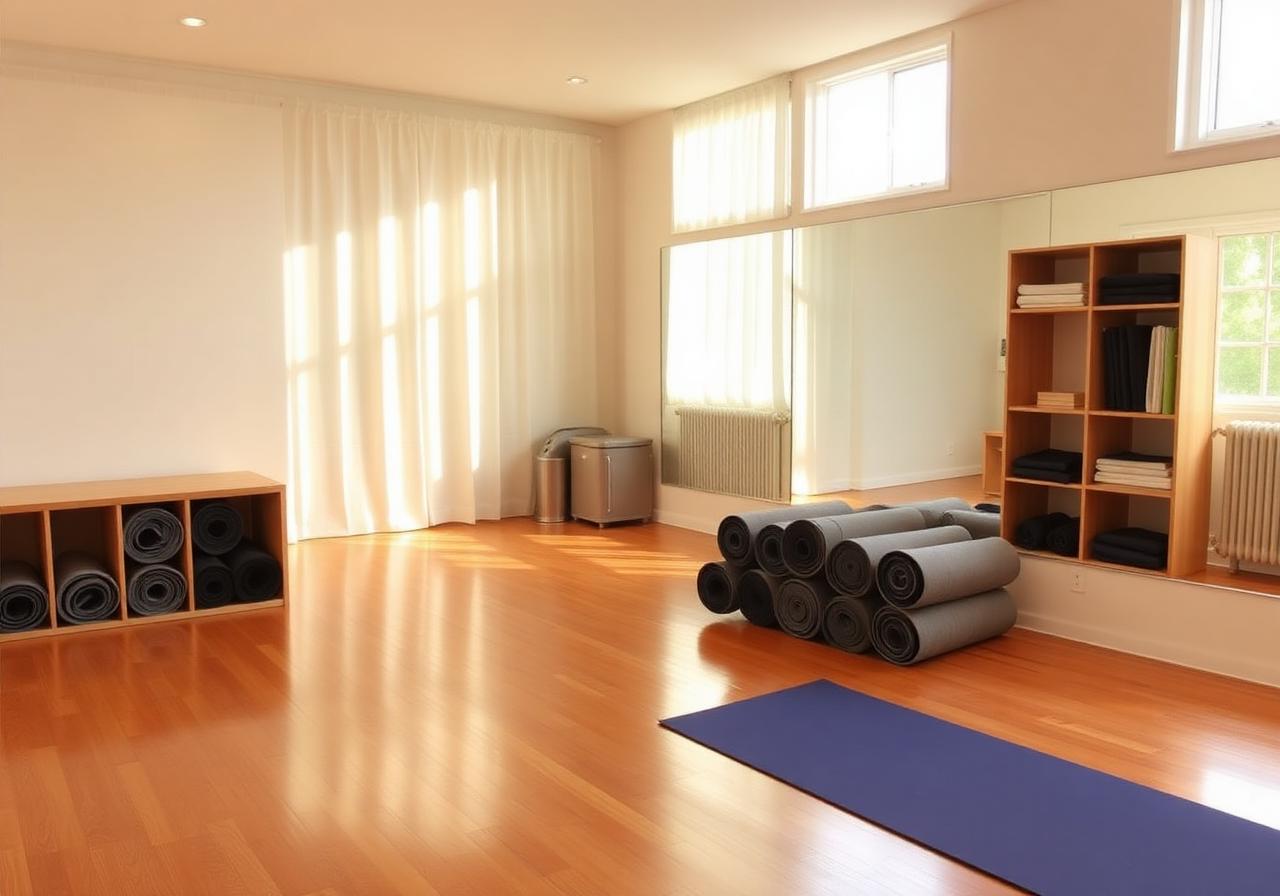 Yoga and pilates, after cleaning